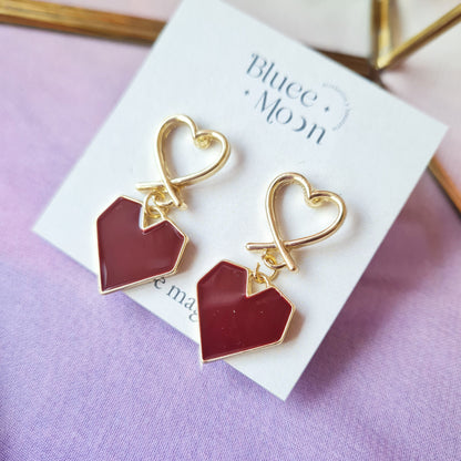 Aretes Double Heart