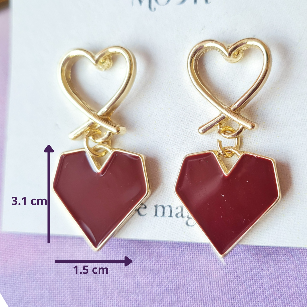 Aretes Double Heart