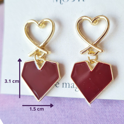 Aretes Double Heart