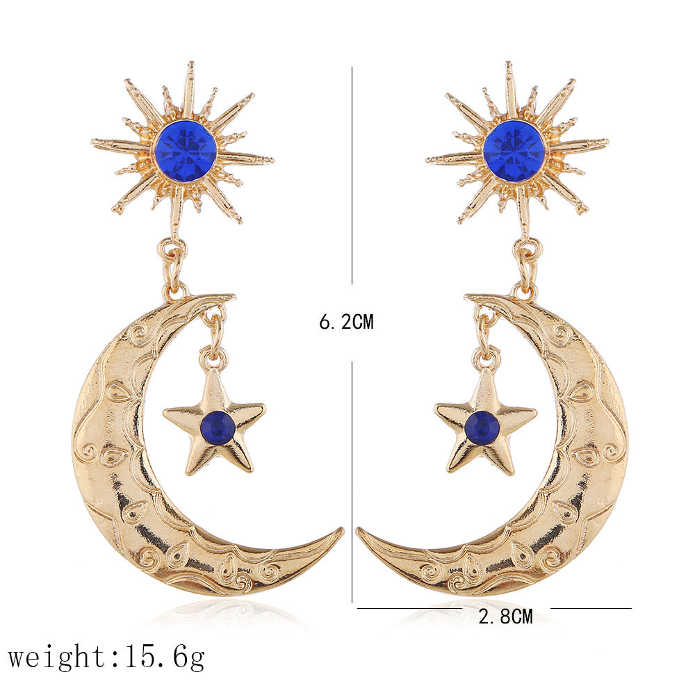 Aretes Gold Moon