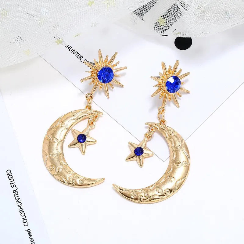 Aretes Gold Moon