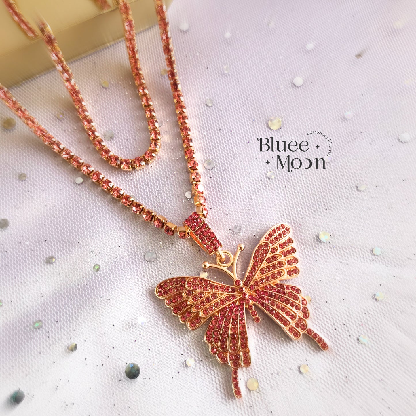 Set de Collares Butterfly Glitter